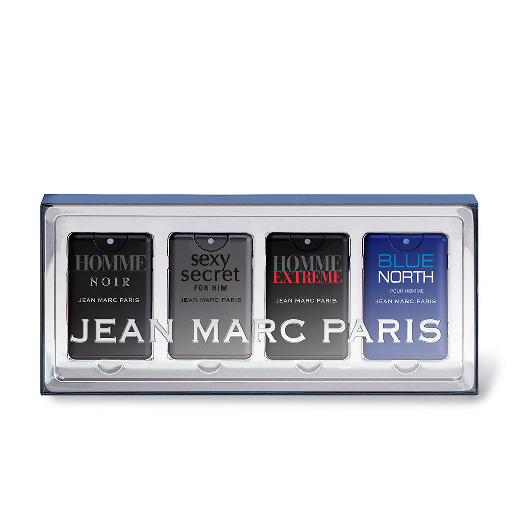 Jean Marc Paris Men's Cologne 4-Piece Pocket Spray Gift Set